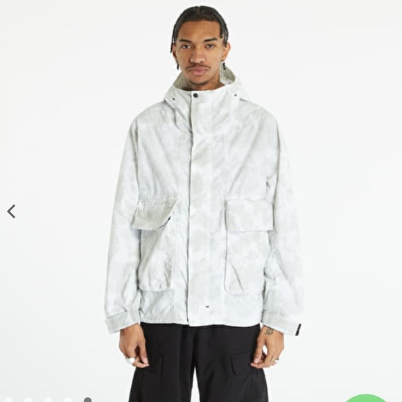 Nike Other - Nike Tech Pack Men's White gray watercolor Hooded sports Jacket windbreaker XL